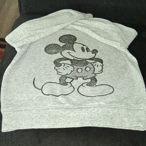 Disney Gray Mickey Mouse Kids Hoodie